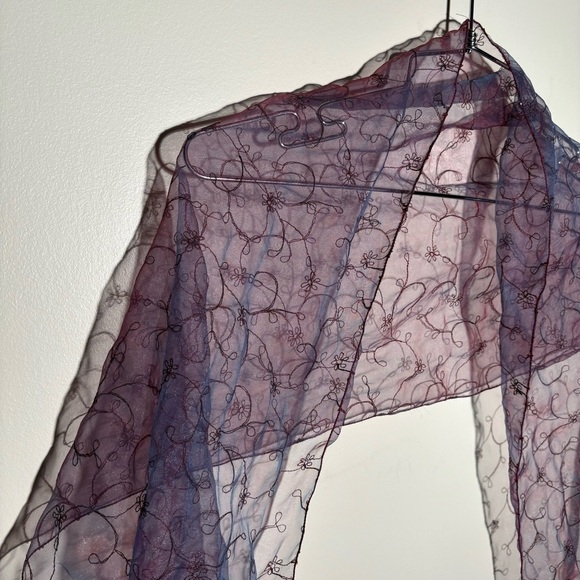 Daniele Meucci Iridescent Purple Scarf - Picture 1 of 7